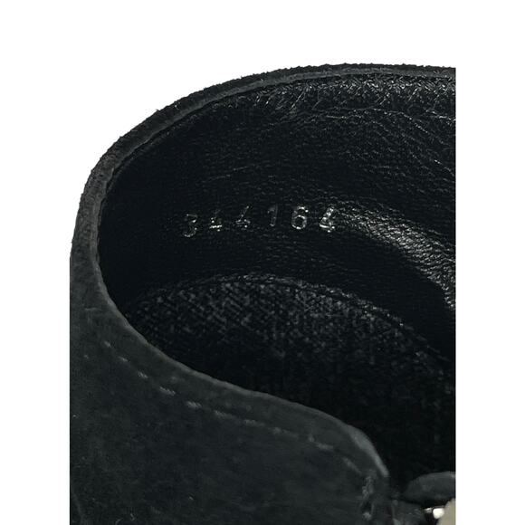 Aquatalia Bree Suede Ankle Boots Black Women’s 8 Side Zip Moto Dark Academia - Picture 11 of 11